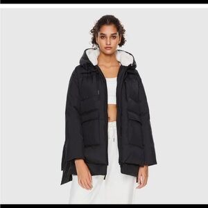 Women's Black Hooded Jacket